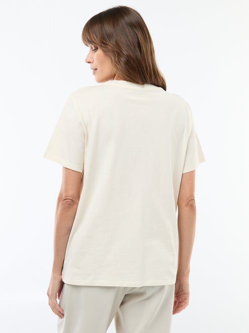 Camiseta de lactancia estampada de manga corta - Kiabi