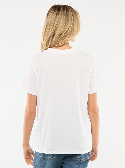 Camiseta de lactancia estampada de manga corta - Kiabi