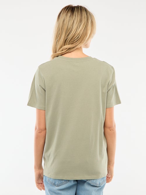 Camiseta de lactancia estampada de manga corta - Kiabi