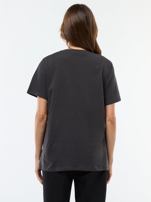 Camiseta de lactancia estampada de manga corta - Kiabi