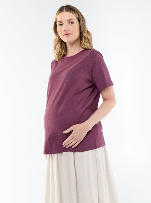 Camiseta de lactancia estampada - Kiabi