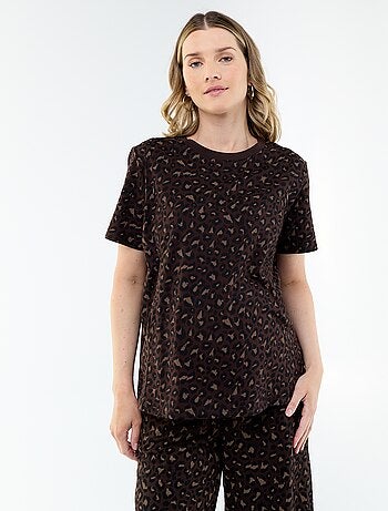Camiseta de lactancia estampada