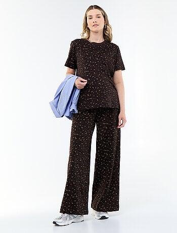 Camiseta de lactancia estampada
