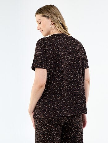 Camiseta de lactancia estampada