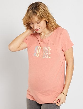 Camisetas premamá - Tops y lotes de camisetas para embarazo y lactancia -  vertbaudet