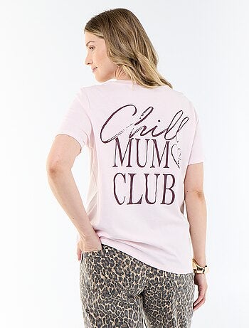 Camiseta de lactancia estampada