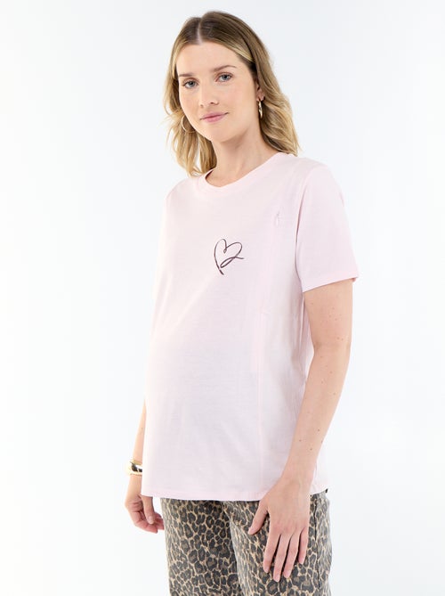 Camiseta de lactancia estampada - Kiabi