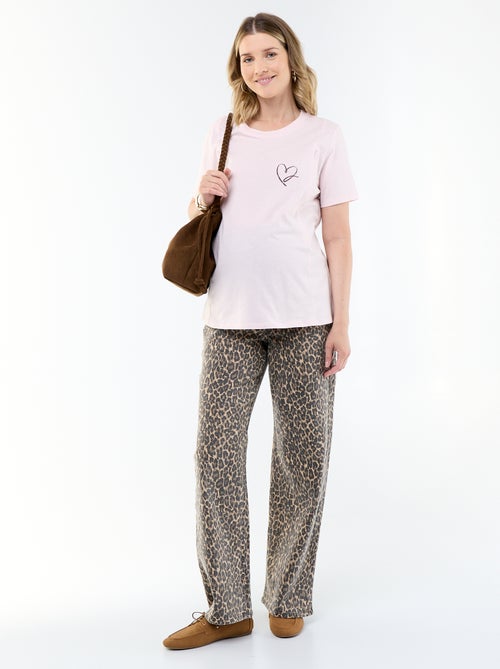 Camiseta de lactancia estampada - Kiabi