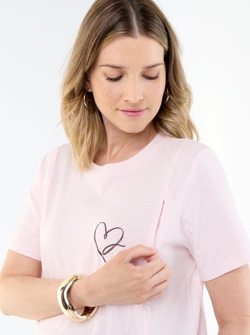 Camiseta de lactancia estampada - Kiabi