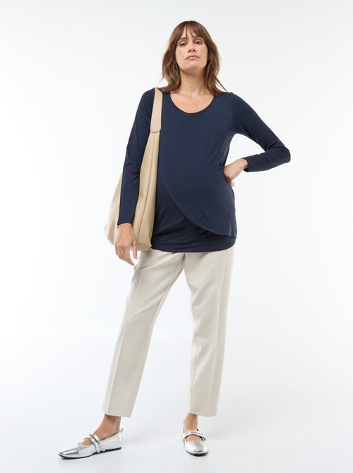 Camiseta de lactancia jaspeada - Kiabi