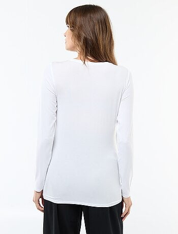 Camiseta de lactancia jaspeada