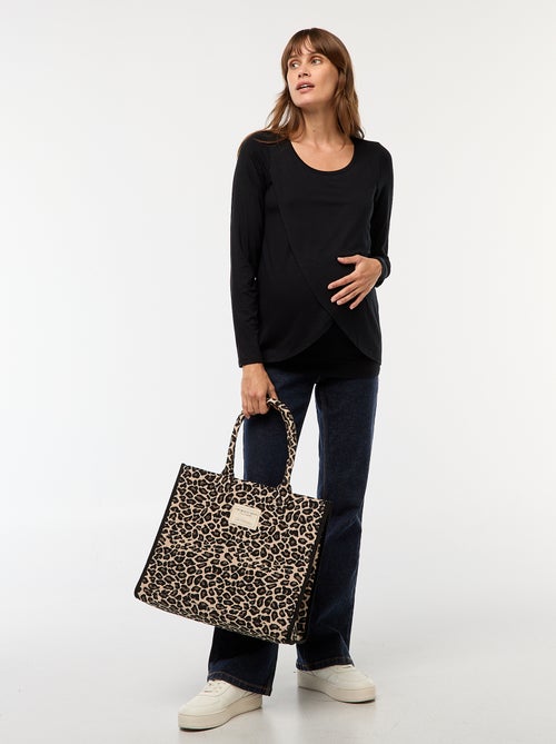 Camiseta de lactancia jaspeada - Kiabi