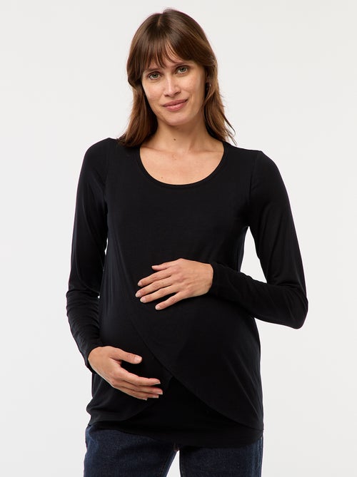 Camiseta de lactancia jaspeada - Kiabi