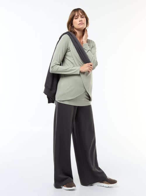 Camiseta de lactancia jaspeada - Kiabi