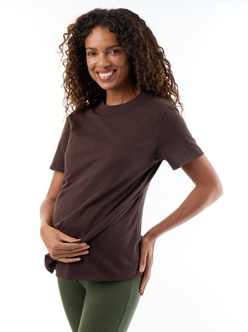 Camiseta de lactancia Marron - Kiabi