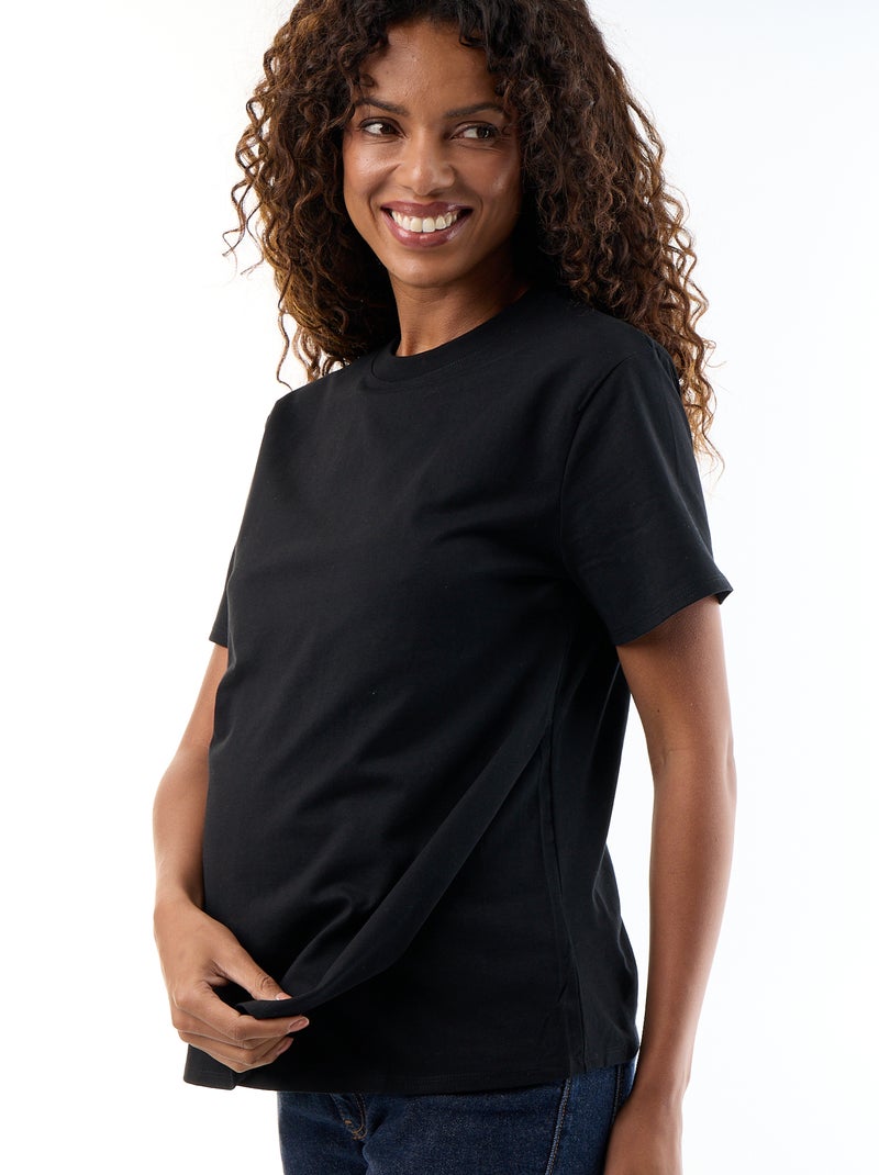 Camiseta de lactancia Negro - Kiabi