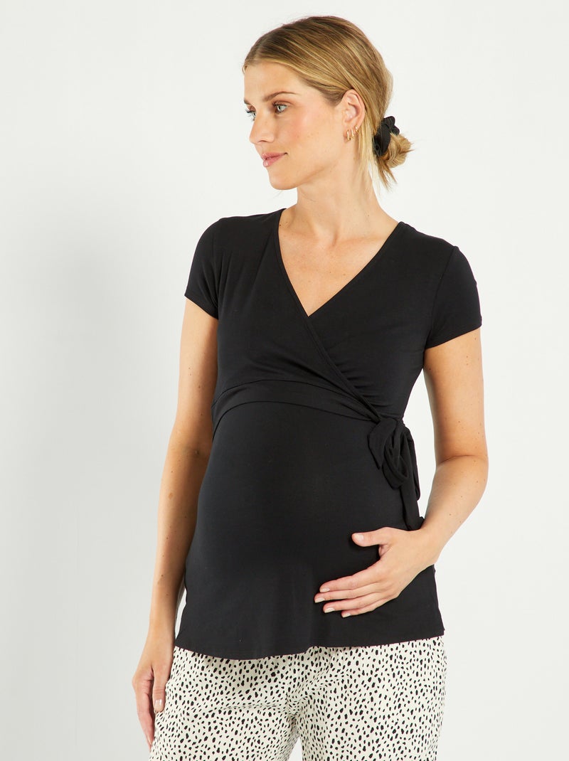 Camiseta de lactancia NEGRO - Kiabi