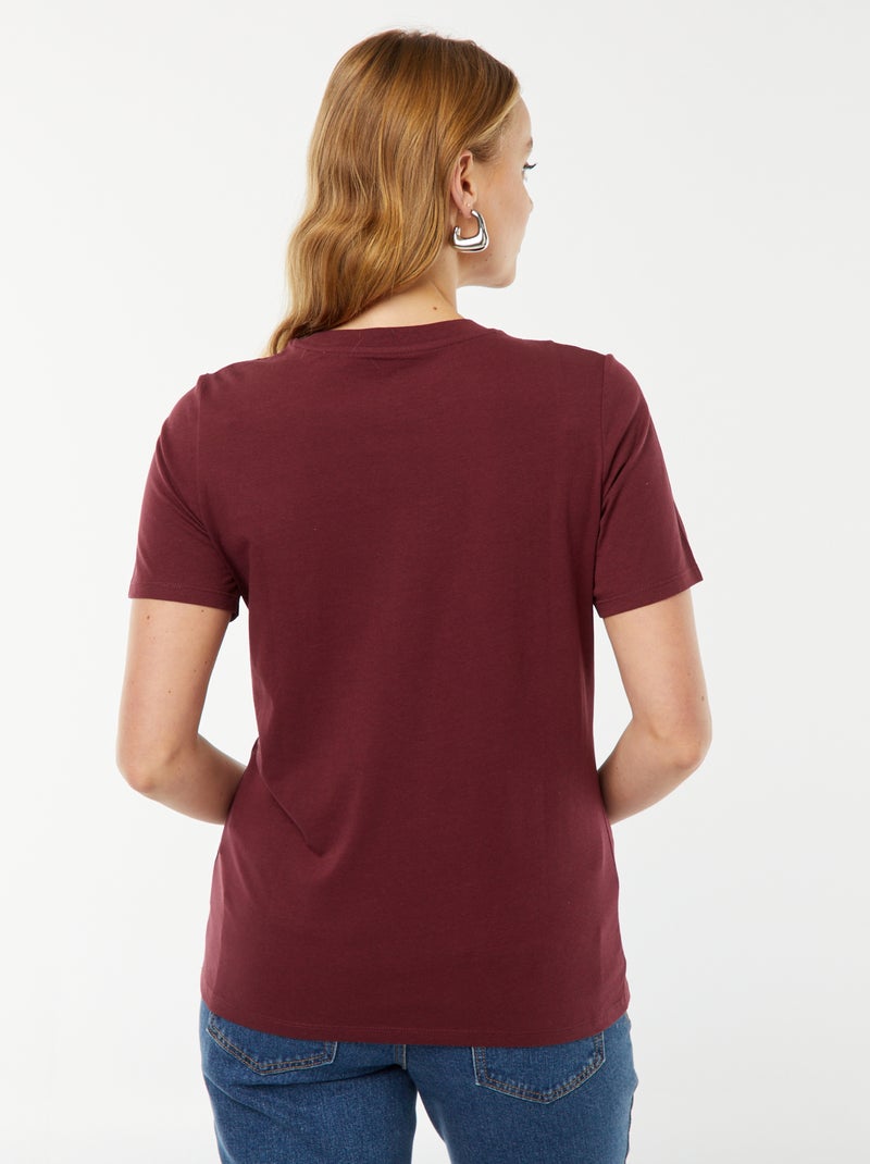 Camiseta de lactancia rojo - Kiabi