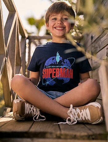 Camiseta de langa corta 'Superman' 'DC Comics'