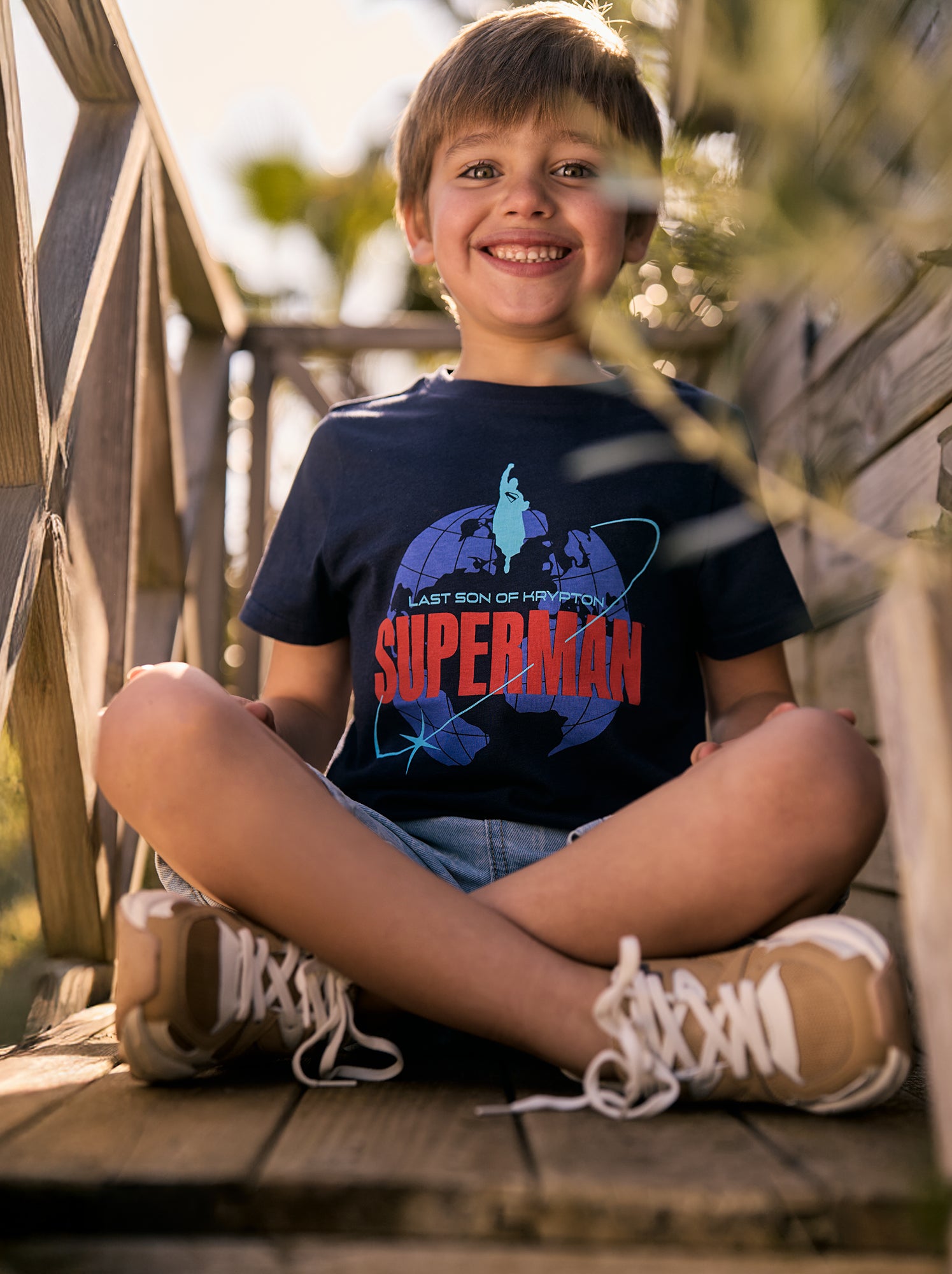 Camiseta De Superman Con Capa 4t DC Comics Playera De Disfraz De