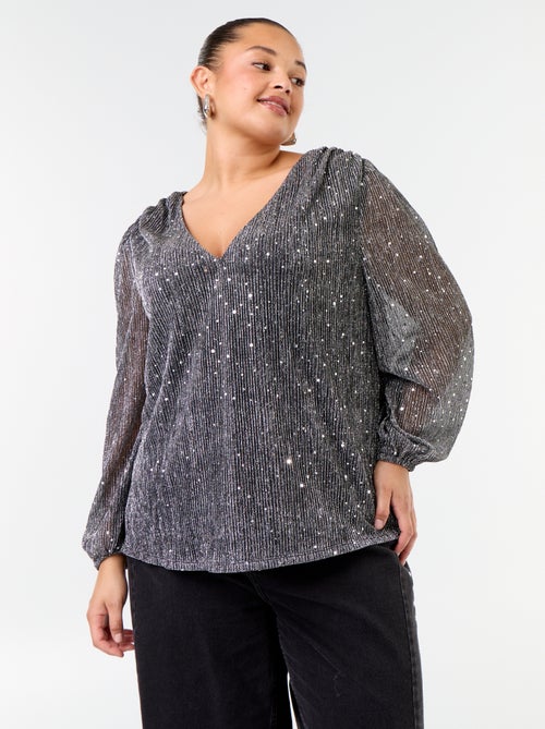 Camiseta de lentejuelas - Kiabi Camiseta de lentejuelas - Kiabi