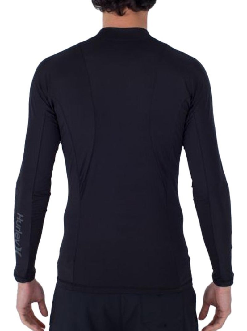 Camiseta de lycra de manga larga Hurley para hombre - Negro - Kiabi