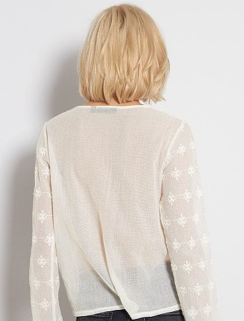 Camiseta de macramé - Kiabi