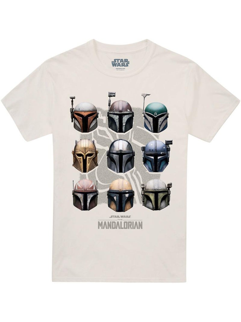 Camiseta de mando diseño casco para adultos unisex - star wars: the mandalorian Beige - Kiabi
