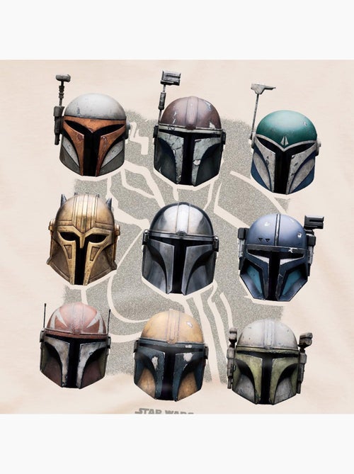Camiseta de mando diseño casco para adultos unisex - star wars: the mandalorian - Kiabi
