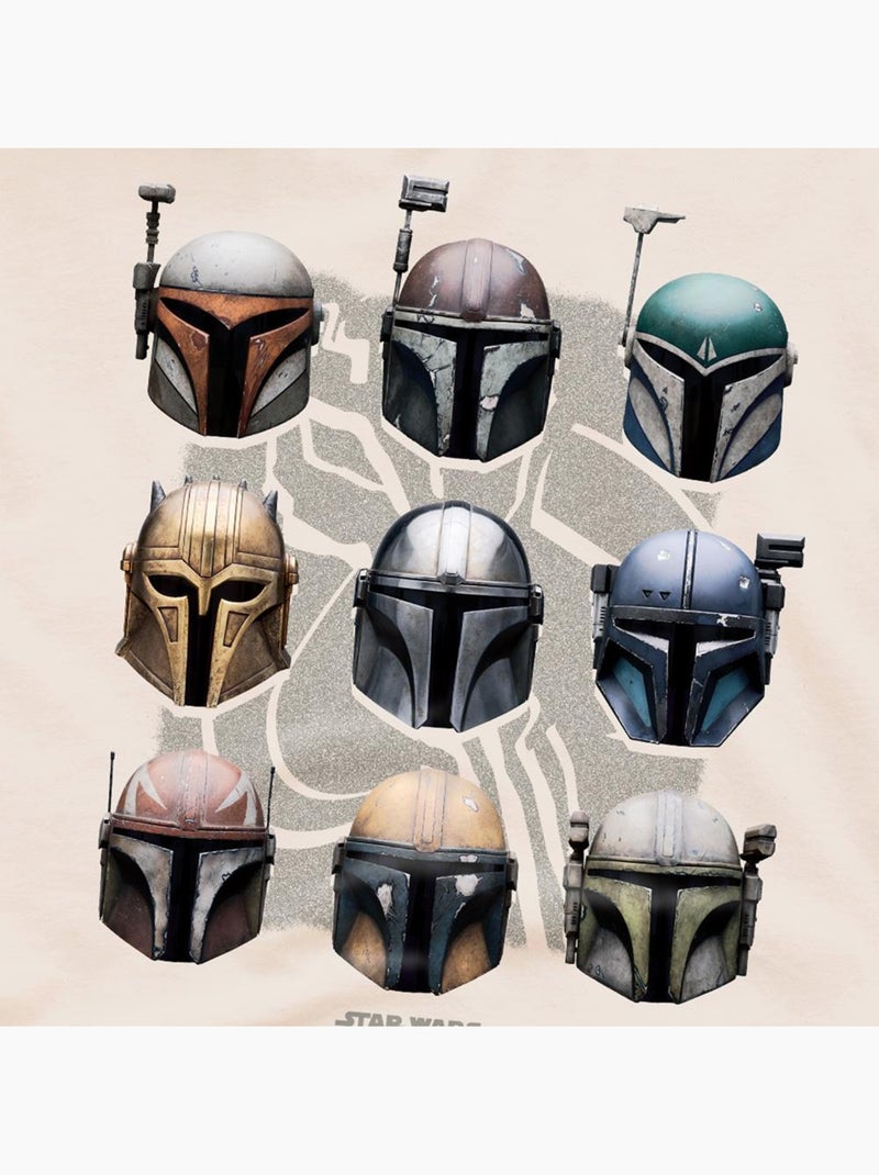 Camiseta de mando diseño casco para adultos unisex - star wars: the mandalorian Beige - Kiabi