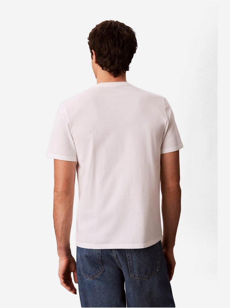 Camiseta de manga corta - Calvin Klein Blanco - Kiabi
