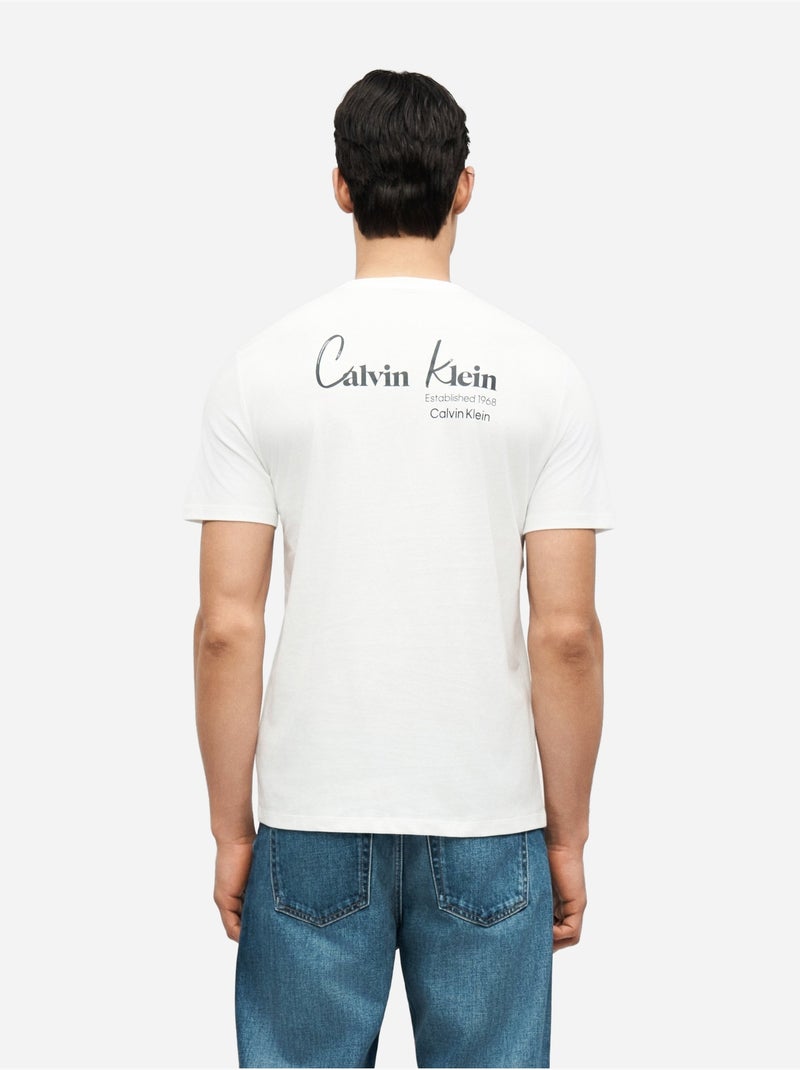 Camiseta de manga corta - Calvin Klein Blanco - Kiabi