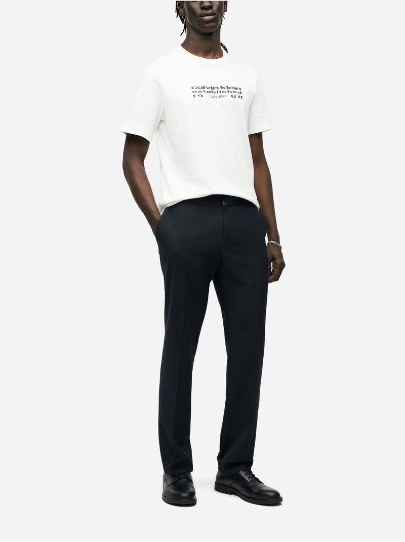 Camiseta de manga corta - Calvin Klein Blanco - Kiabi