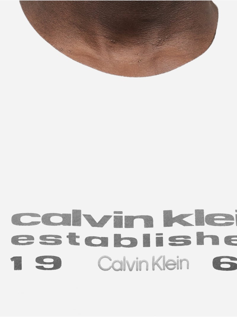Camiseta de manga corta - Calvin Klein Blanco - Kiabi