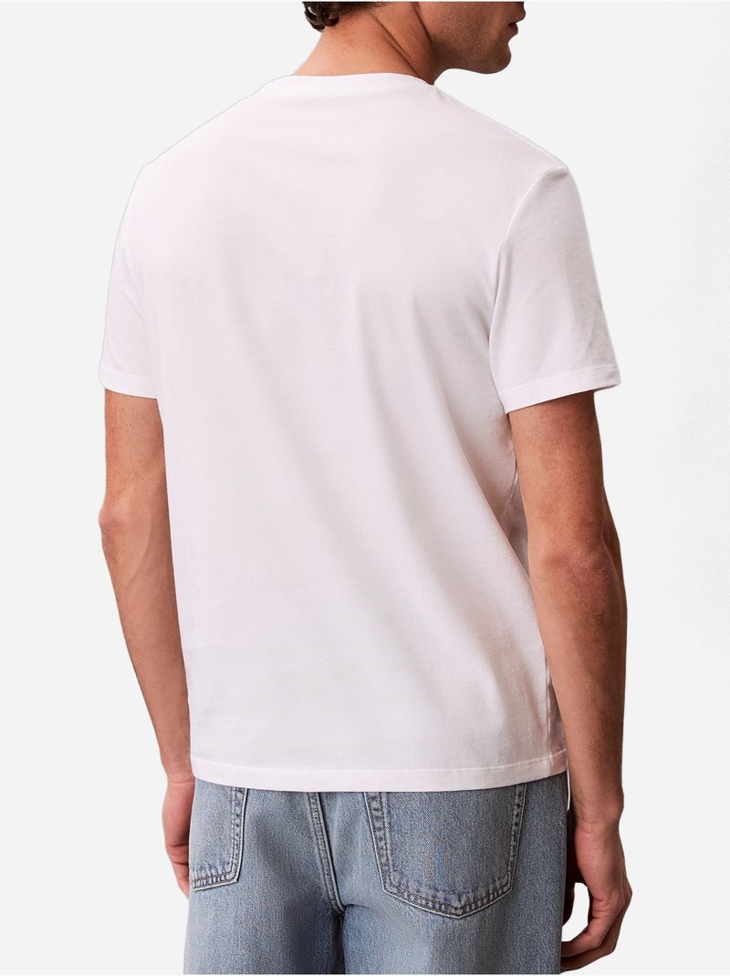 Camiseta de manga corta - Calvin Klein Blanco - Kiabi