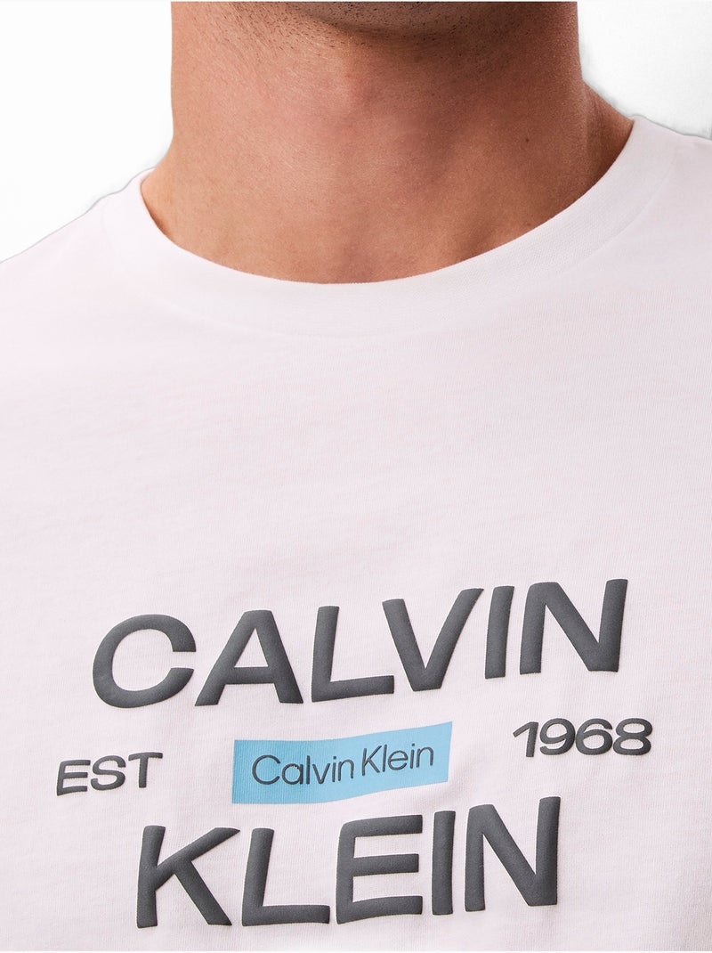 Camiseta de manga corta - Calvin Klein Blanco - Kiabi