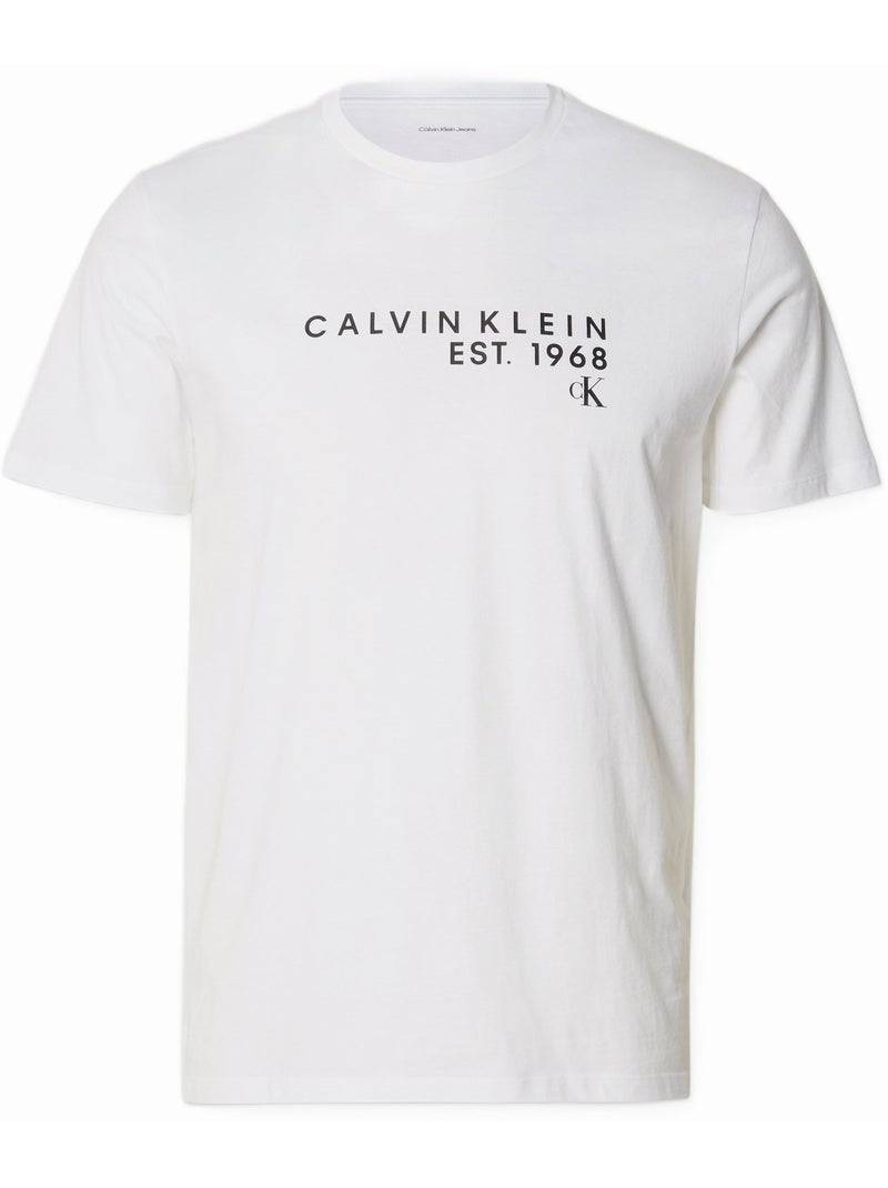 Camiseta de manga corta - Calvin Klein Blanco - Kiabi