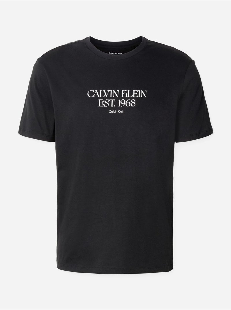 Camiseta de manga corta - Calvin Klein Negro - Kiabi