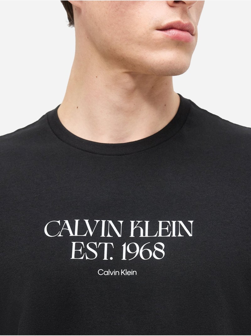 Camiseta de manga corta - Calvin Klein Negro - Kiabi