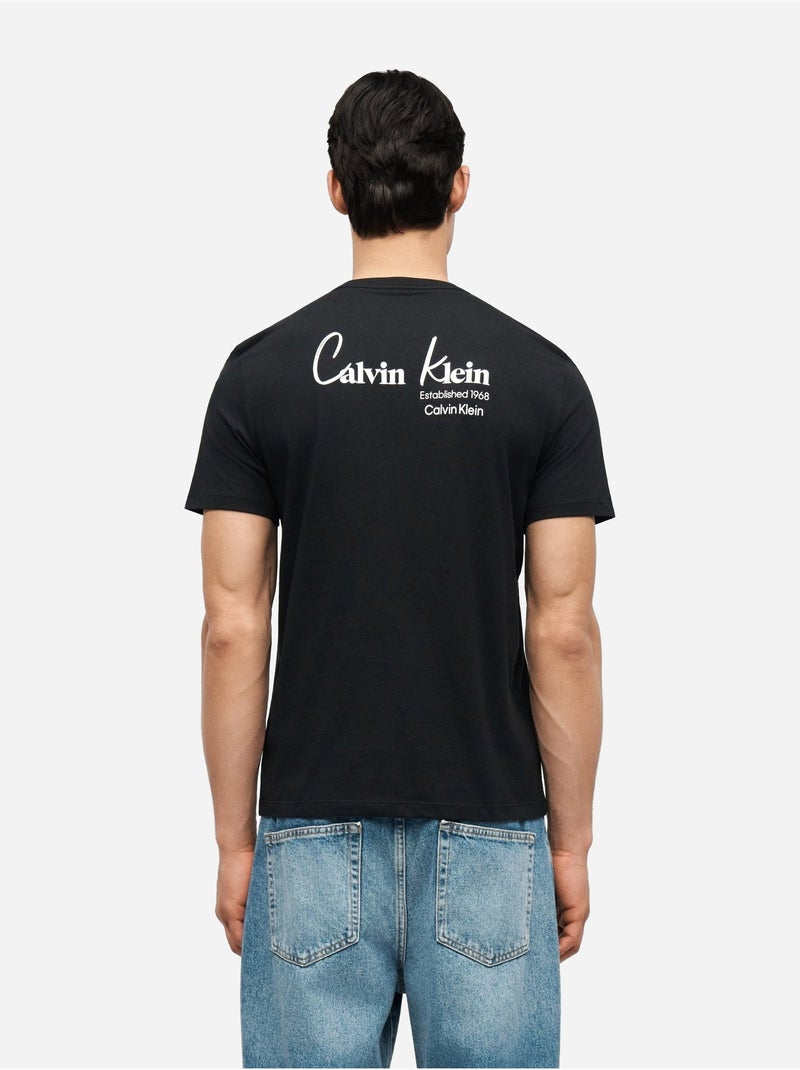 Camiseta de manga corta - Calvin Klein Negro - Kiabi