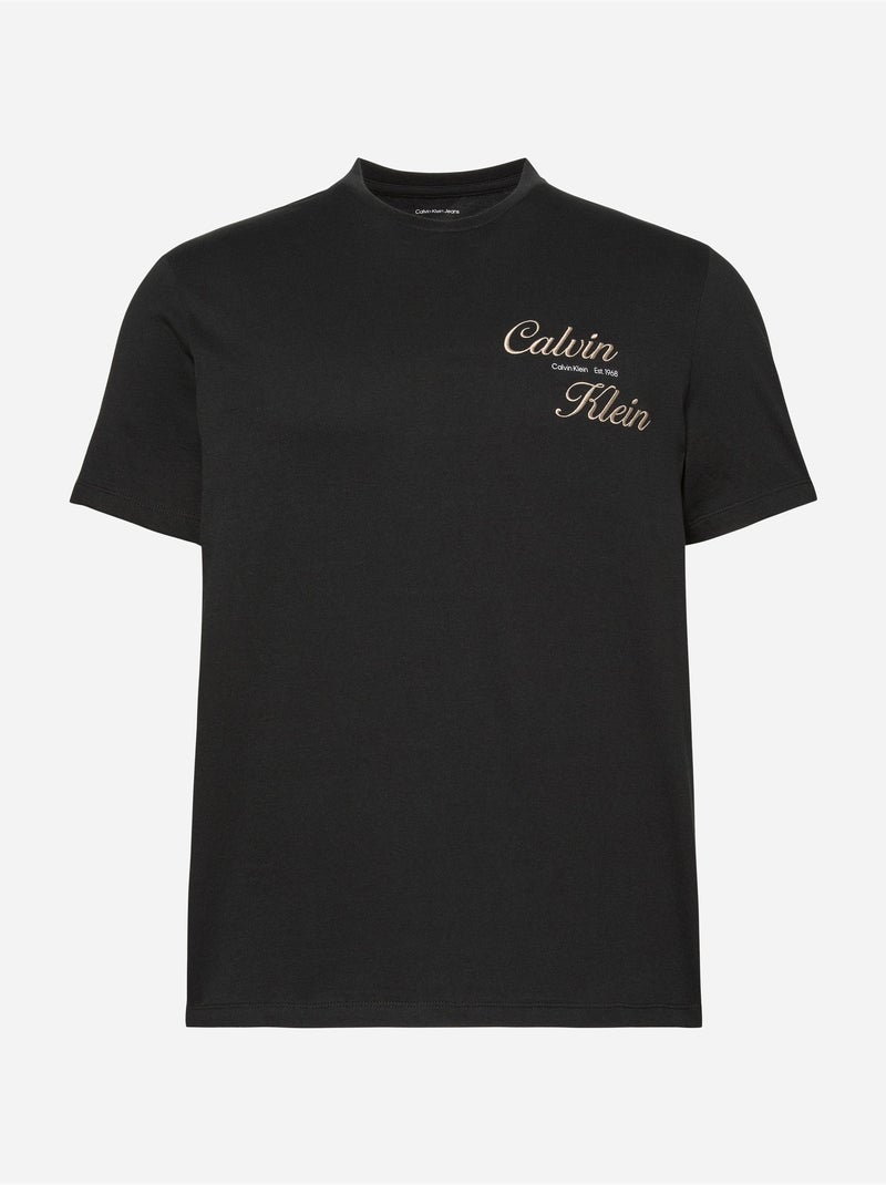 Camiseta de manga corta - Calvin Klein Negro - Kiabi