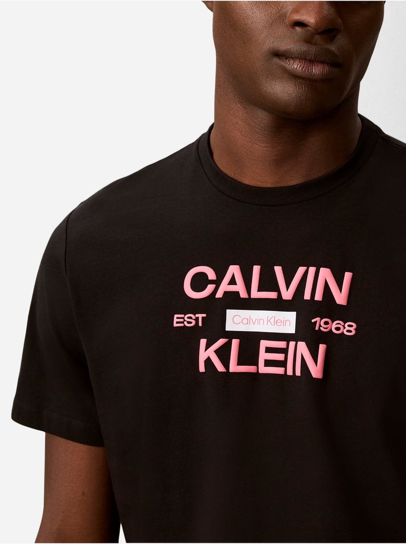 Camiseta de manga corta - Calvin Klein Negro - Kiabi