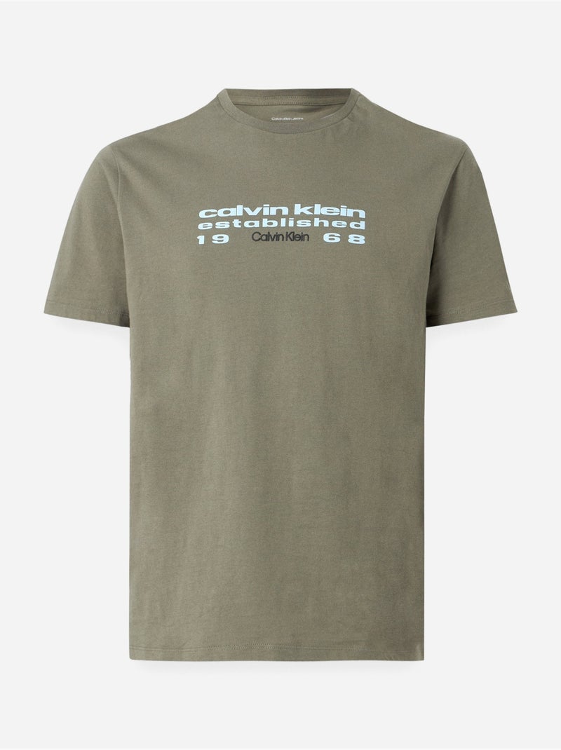 Camiseta de manga corta - Calvin Klein Verde - Kiabi