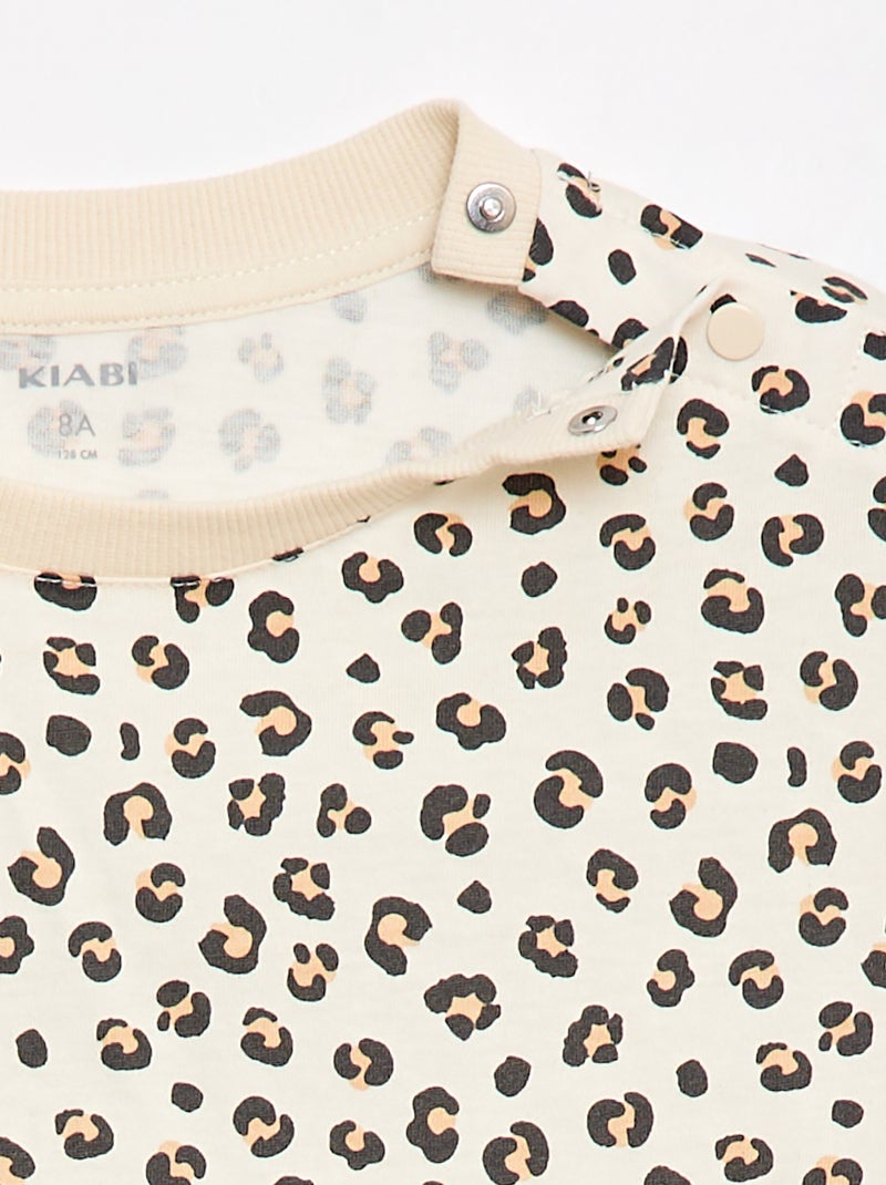 Camiseta de manga corta - Colección fácil de poner Beige - Kiabi