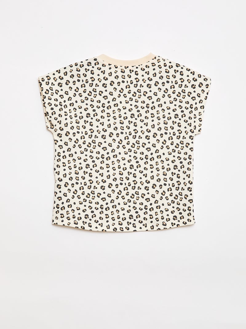 Camiseta de manga corta - Colección fácil de poner Beige - Kiabi