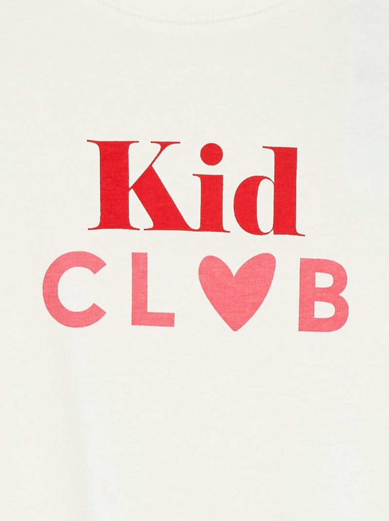 Camiseta de manga corta - Día de la Madre BLANCO - Kiabi