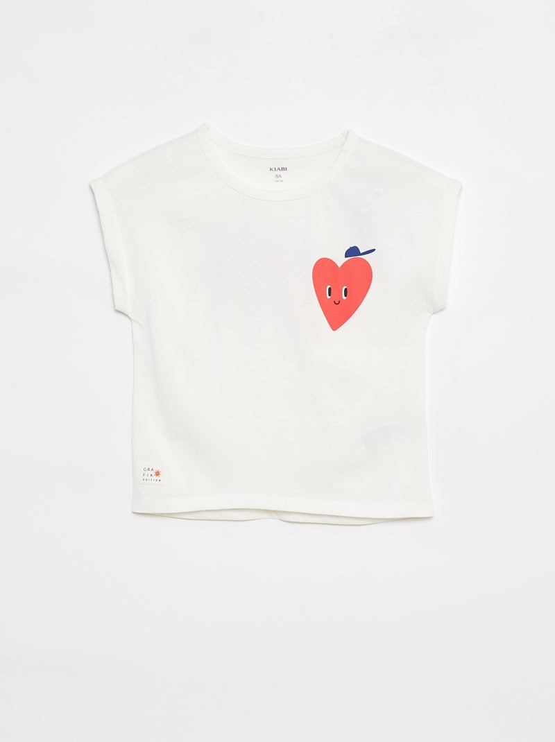 Camiseta de manga corta - Grafik Edition Blanco - Kiabi