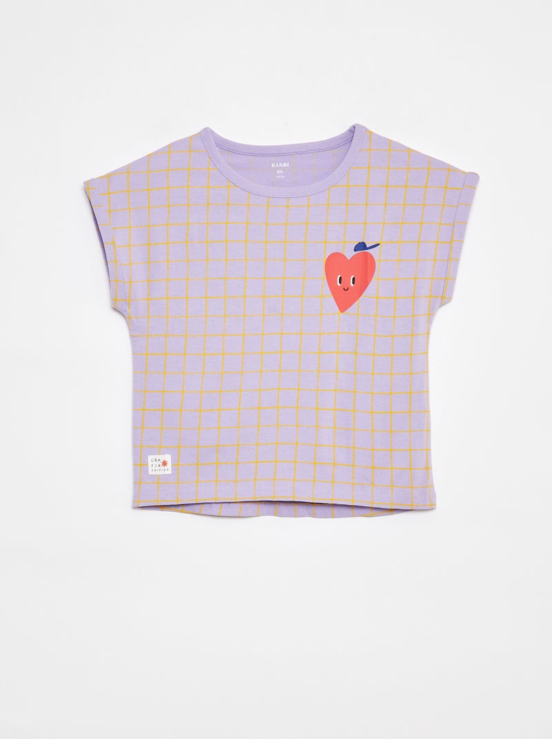 Camiseta de manga corta - Grafik Edition Purpura - Kiabi