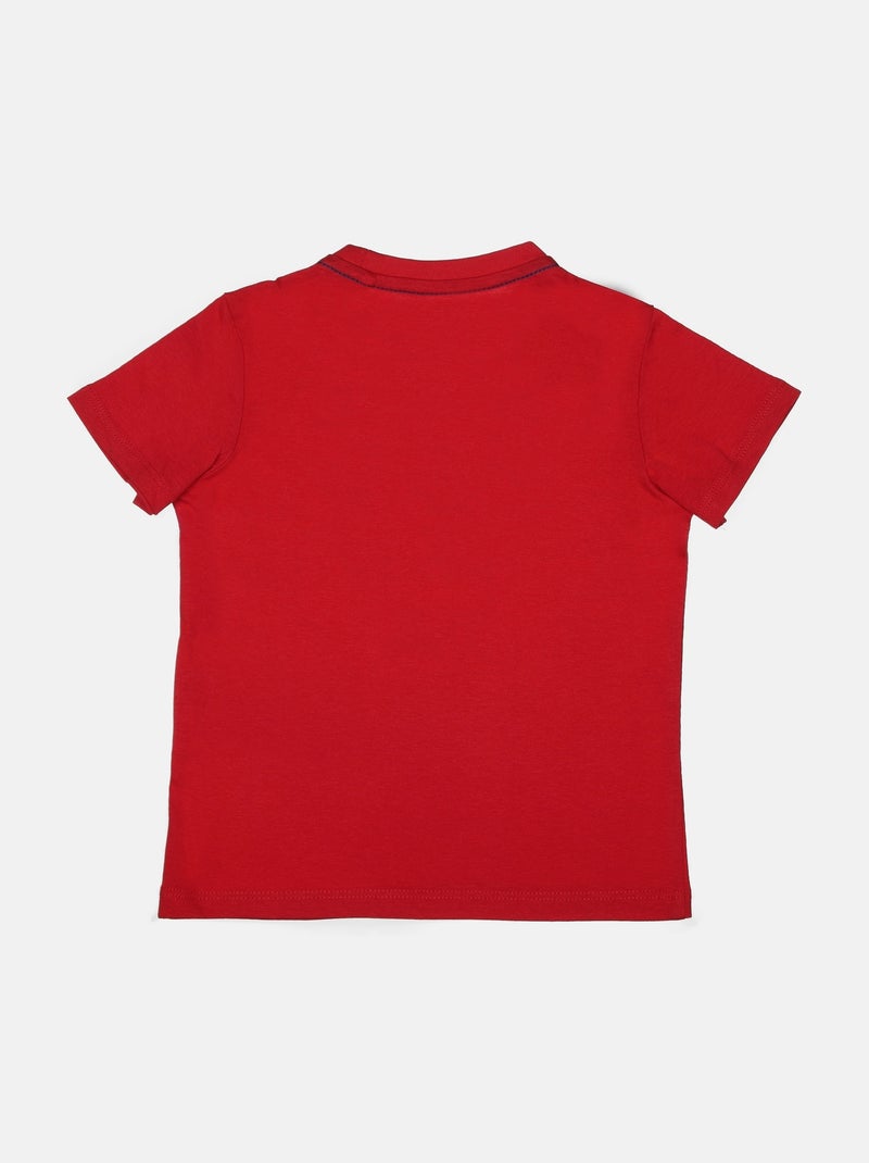 Camiseta de manga corta - Guess kids Rojo - Kiabi