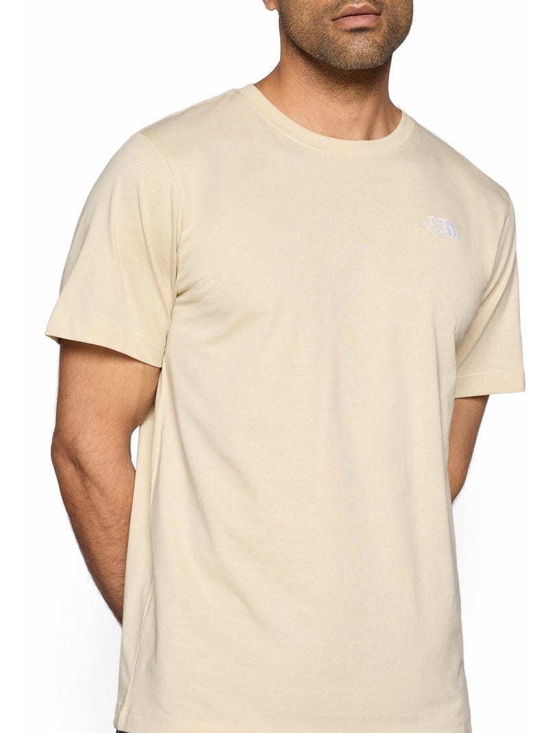 Camiseta de manga corta - The North Face Beige - Kiabi